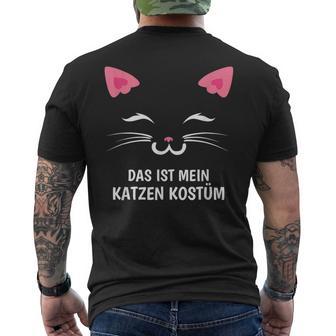 Das Ist Mein Katzens Costume Party Carnival T-Shirt mit Rückendruck - Seseable