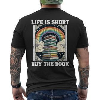 Das Leben Ist Kurz Aber Das Buch Bücher Lesen T-Shirt mit Rückendruck - Seseable