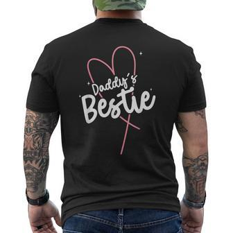 Daughter Daddy's Bestie Father's Day Daughter Men's T-shirt Back Print - Seseable