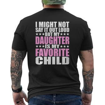 My Daughter Is My Favorite Child Daughter S Mens Back Print T-shirt | Mazezy CA