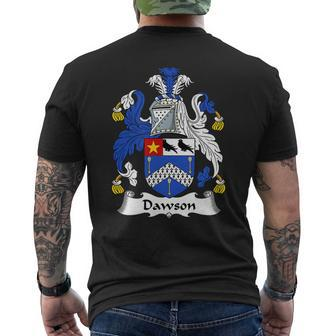 Dawson Coat Of Arms Family Crest Mens Back Print T-shirt - Thegiftio UK