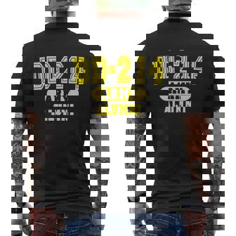 Dd-214 Us Army Alumni Mens Back Print T-shirt - Thegiftio