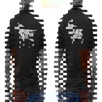 De Bull Terrier Con Diseño De Bull Terrier Camiseta Hombre Estampado Espalda - Regaloses