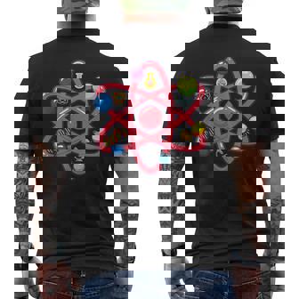De Ciencia Del Átomo Para Niños Genios Ciencia Camiseta Hombre Estampado Espalda - Regaloses