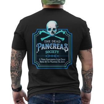 Dead Pancreas Society Diabetes Awareness Day Sugar Skull Men's T-shirt Back Print | Mazezy