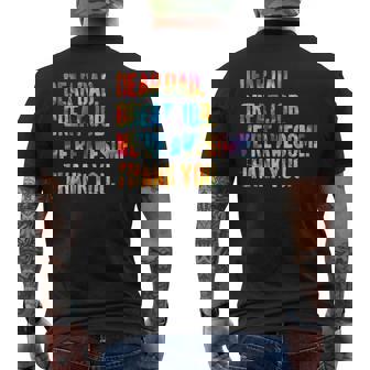 Dear Dad Great Job We're Awesome Thank You Father's Day Men's T-shirt Back Print - Thegiftio