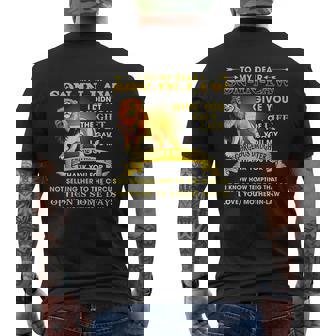 To My Dear Son In Law I Didnt Give You The Of Life Mens Back Print T-shirt - Thegiftio