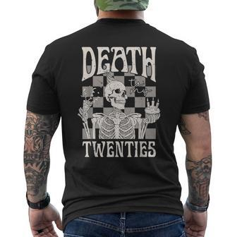 Death To My Twenties RIP 20S Birthday Skeleton Men's T-shirt Back Print - Thegiftio UK