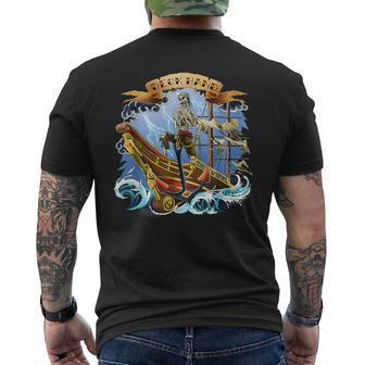 Deck Hand Boaters Old School Tattoo Style Men's T-shirt Back Print - Monsterry AU