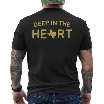 Deep In The Heart Of Texas Love Texas Men's T-shirt Back Print - Monsterry AU