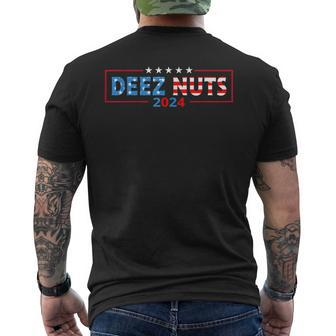 Deez Nuts 2024 Meme Presidential Campaign Election Men's T-shirt Back Print - Monsterry DE