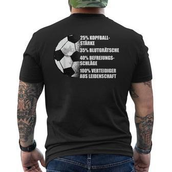 Defender Football Innendefend Inner Defender T-Shirt mit Rückendruck - Seseable