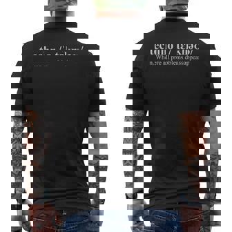 Definición Del Techno Regalo Techno Camiseta Hombre Estampado Espalda - Regaloses