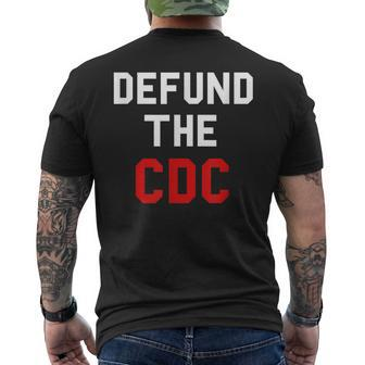 Defund The Cdc Center Of Disease Control Men's T-shirt Back Print - Monsterry