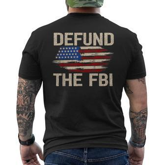 Defund The Fbi Anti-Government Political Men's T-shirt Back Print - Monsterry AU
