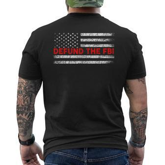 Defund The Fbi Federal Bureau Of Investigation Politics Men's T-shirt Back Print - Monsterry UK