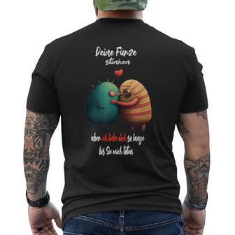 Deine Fürzstinken Aber Ich Liebe Dich So Lange Anniversary T-Shirt mit Rückendruck - Geschenkecke