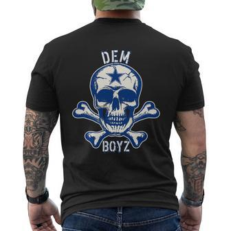 Dem Boyz Dallas Skull Crossbones Star Texas Fan Pride Mens Back Print T-shirt - Thegiftio UK