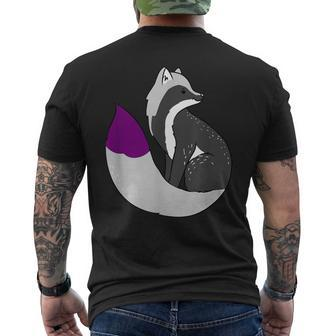 Demisexual Fox Demisexual Pride Men's T-shirt Back Print - Monsterry DE