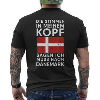 Must After Denmark Danish Holiday Scandinavia Copenhagen T-Shirt mit Rückendruck - Geschenkecke