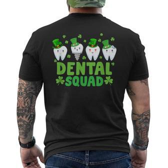 Dental Squad Leprechaun Th Happy St Patrick's Day Dentist Men's T-shirt Back Print - Thegiftio