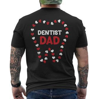 Dentist Dad Fathers Day Dental Assistant Hygienist Papa Men Men's T-shirt Back Print - Monsterry DE