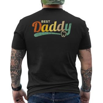 Dentist Dad Husband Daddy Hero Fathers Day Men's T-shirt Back Print - Monsterry AU
