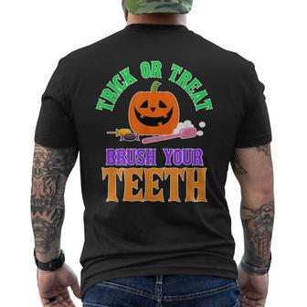 Dentist Scary Dentist Costume Halloween Apparel Mens Back Print T-shirt - Thegiftio UK