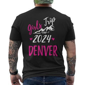 Denver Girls Trip 2024 Vacation Bachelorette Men's T-shirt Back Print - Monsterry