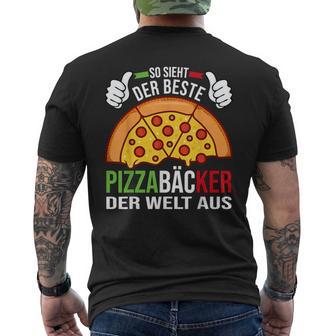 Der Beste Pizzabäcker Der Weltbeste Pizzabäcker Der Weltbeste T-Shirt mit Rückendruck - Seseable