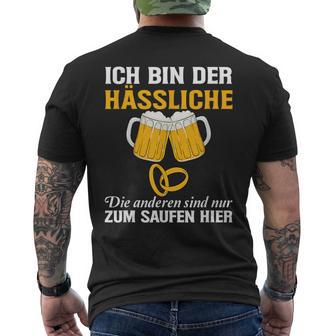 Der Hässliche Heiratet Wir Saufen T-Shirt mit Rückendruck - Geschenkecke