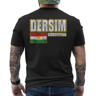 Dersim Kurdistan Flag Free Kurdistan Dersim T-Shirt mit Rückendruck - Seseable