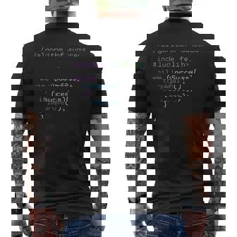 Desarrollador Nerds Algoritmo De Éxito Para Programadores Camiseta Hombre Estampado Espalda - Regaloses