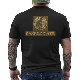 Desert Rats British Army 7Th Division Weathered Men's T-shirt Back Print - Monsterry CA