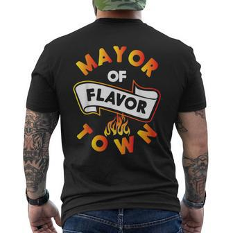 For Mayor Of Flavor Town Men's T-shirt Back Print - Monsterry CA