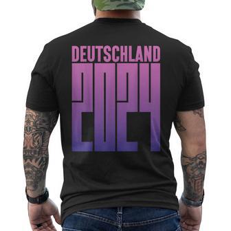 Deutschland 2024 Fan Love Diversity Germany Fanartikel Pride T-Shirt mit Rückendruck - Seseable