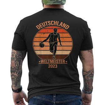 Deutschland Basketball Weltmeister 2023 T-Shirt mit Rückendruck - Geschenkecke