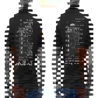 The Devil Saw Me With My Head Down Thought He'd Won Men's T-shirt Back Print - Thegiftio