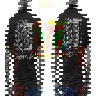 Dialysis Tech Junenth Freedom 1865 Black History Month Men's T-shirt Back Print - Seseable