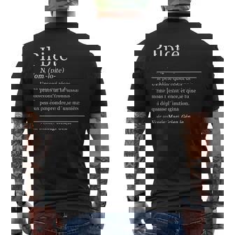 Dictionnaire Pilote Avion Définition T-shirt imprimé au dos - Cadeauxyz