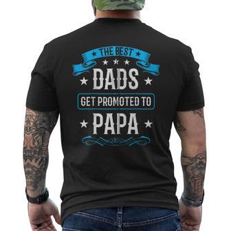 Die Bestenäter Werden Zum Papa Papaatertag Befördert Kapuzenjacke T-Shirt mit Rückendruck - Geschenkecke