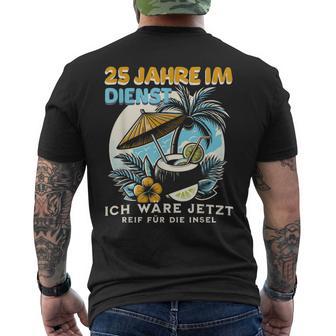 Dienstjubiläum & Firmenjubiläum 25 Jähriges Jubiläum Firma T-Shirt mit Rückendruck - Geschenkecke