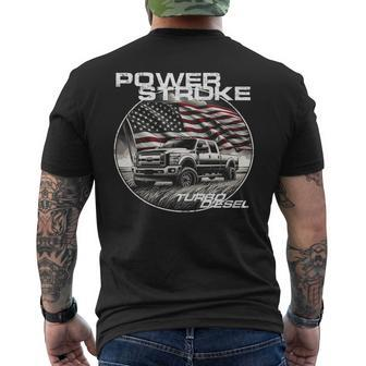 Diesel Power Stroke Truck 67 Coal Rolling Diesel Power Men's T-shirt Back Print - Monsterry