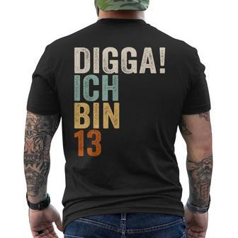Digga Ich Bin 13 Jahre 13 Jahre 13 T-Shirt mit Rückendruck - Seseable