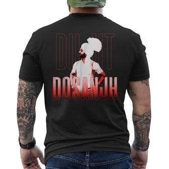 Diljit Dosanjh Punjabi Singer Desi Apparel Punjabi Men's T-shirt Back Print | Mazezy UK