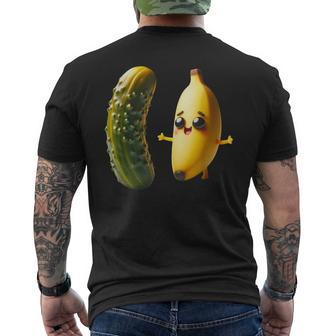 Dill Pickle Dilly Pickle Kosher Dill Lover Baby Banana Boy Men's T-shirt Back Print | Mazezy
