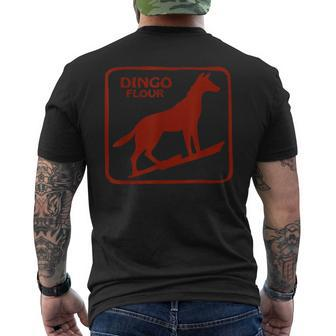 Dingo Flour Dog Men's T-shirt Back Print - Seseable