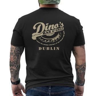 Dino Bar And Grill Dublin Mens Back Print T-shirt - Thegiftio UK