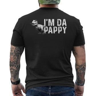 Dinosaur Fathers Day I'm Da Pappy Grandpappy Fathers Day Men's T-shirt Back Print - Seseable