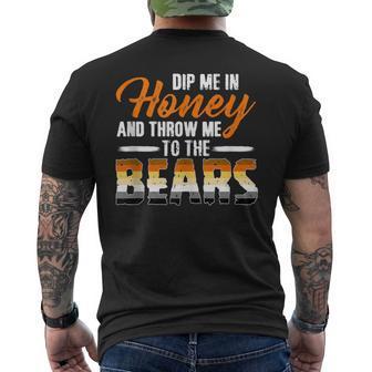 Dip Me In Honey And Throw Me To The Bears Gay Pride Men's T-shirt Back Print - Monsterry UK